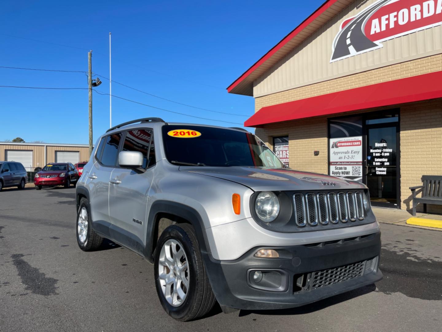 2016 Silver Jeep Renegade (ZACCJABT4GP) with an 4-Cyl, MultiAir, 2.4L engine, Automatic, 9-Spd transmission, located at 8008 Warden Rd, Sherwood, AR, 72120, (501) 801-6100, 34.830078, -92.186684 - Photo#1